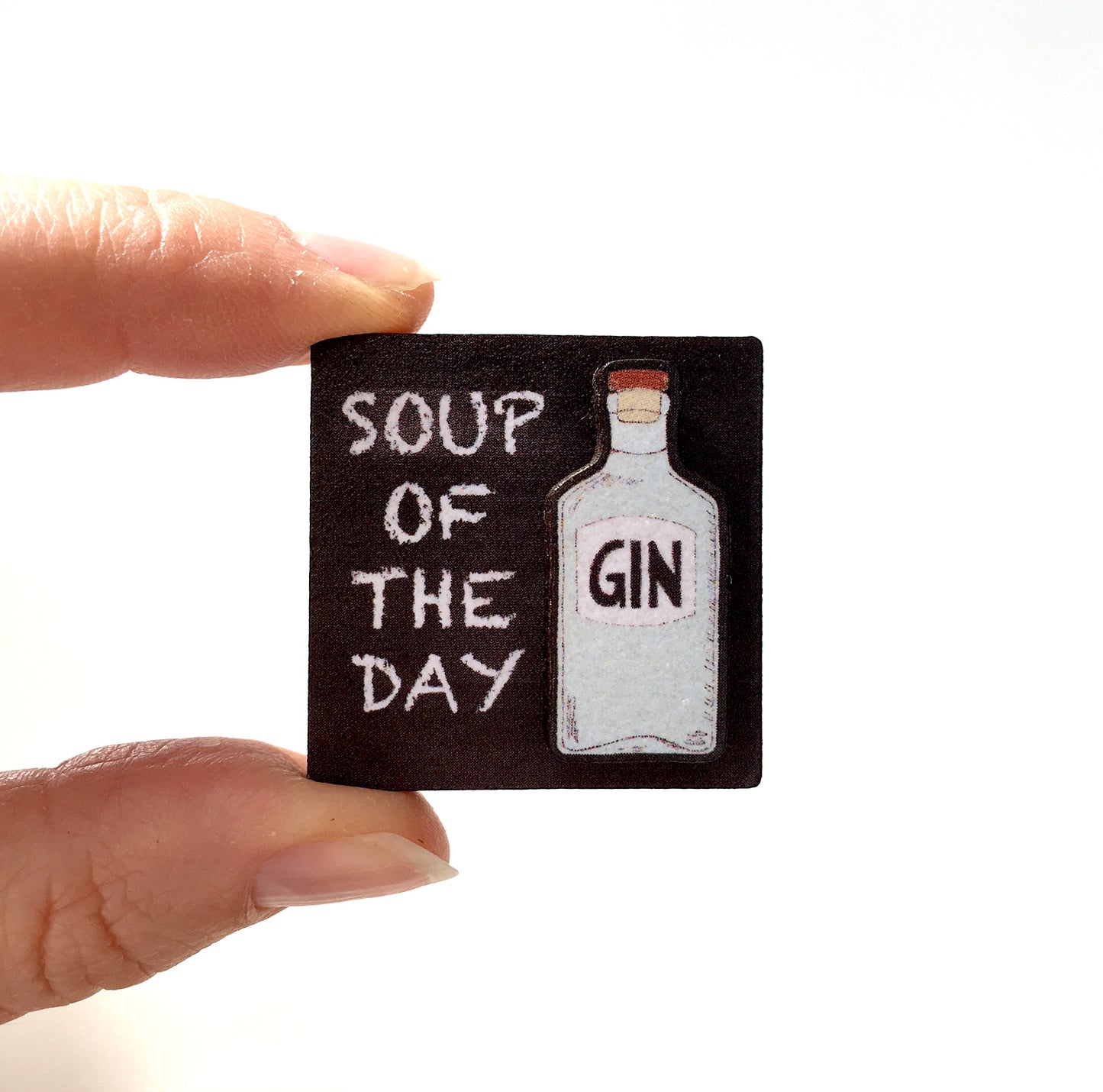 Quirky gin brooch - Gin lover gift