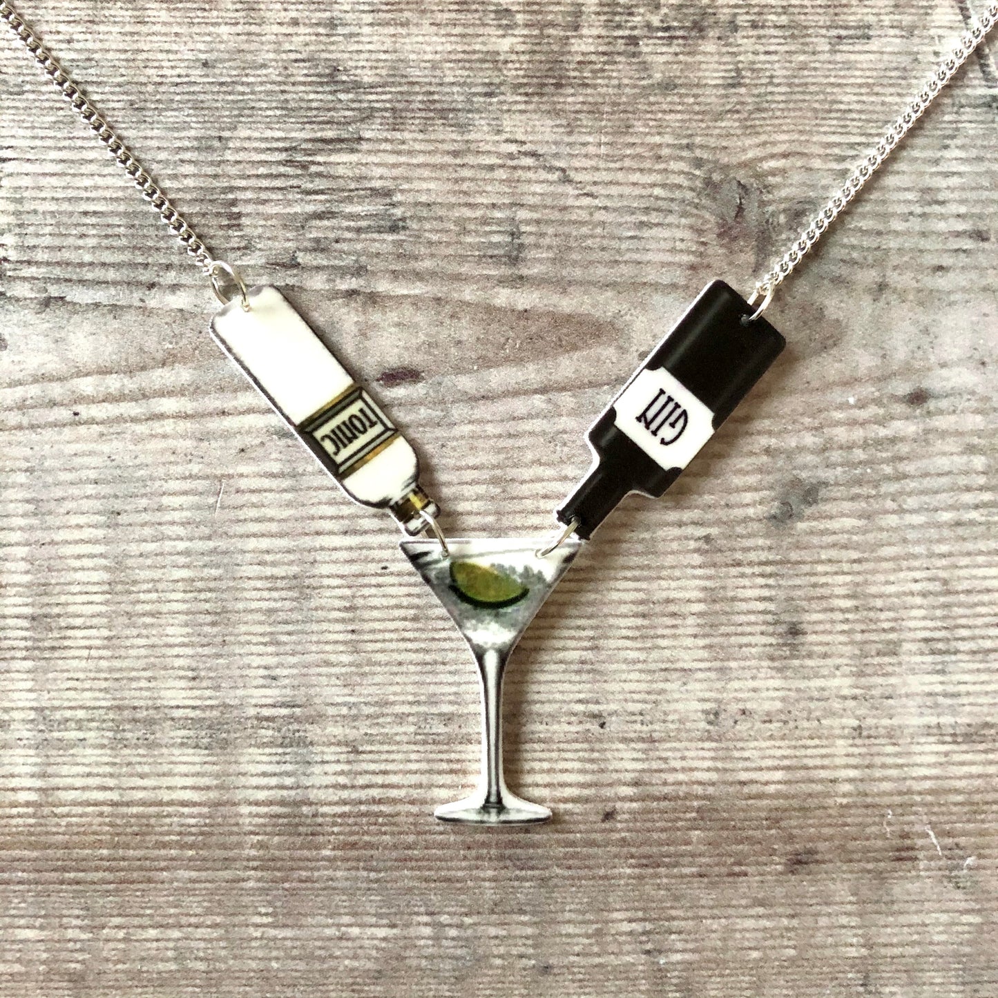 Gin and tonic statement necklace
